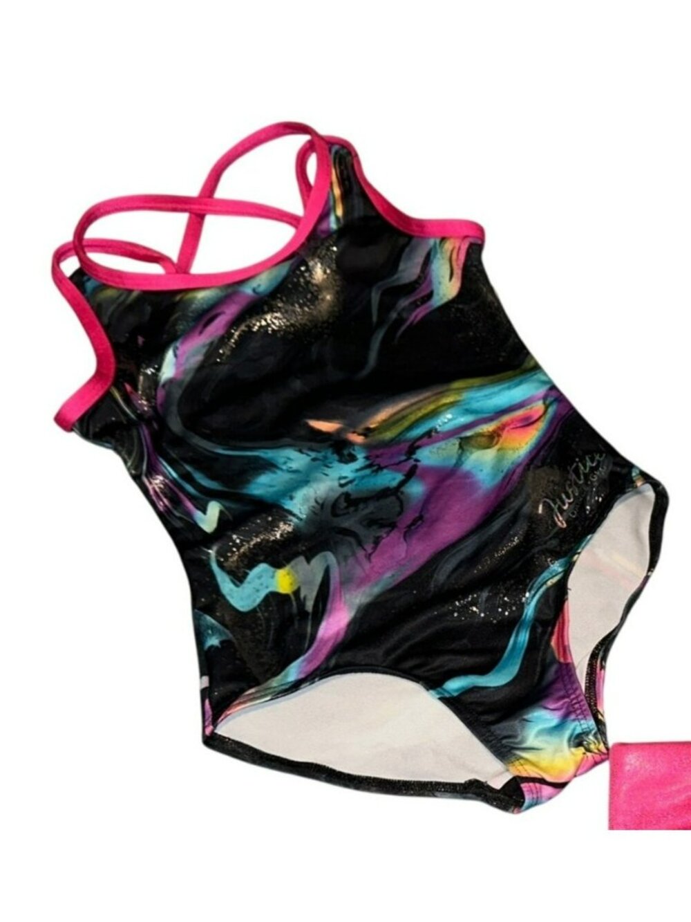 Justice Girls 5 / 6 Gymnastics Dance Cheer Stretch Bodysuit Leotard